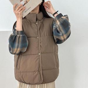 [기타]오버핏 푸퍼 반목 빅사이즈 가을 패딩조끼