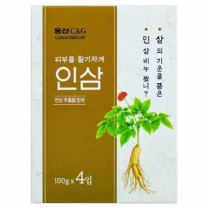 동산씨앤지 건강한 인삼 비누 100g x 4개입