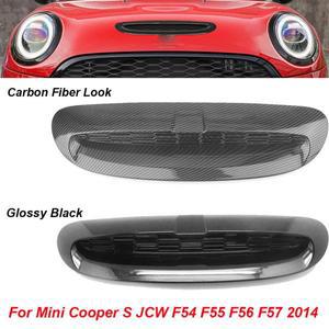 미니 쿠퍼 S JCW F54 F55 F56 F57 2014 업 ABS 글로스 블랙 프론트 엔진 보닛 스쿠프 후드 공기 배출구 커