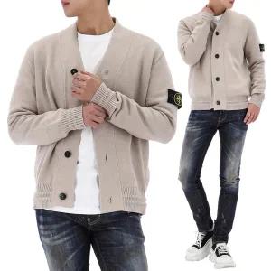 스톤아일랜드 와펜 패치 코튼 가디건 8115556A2 V0097
