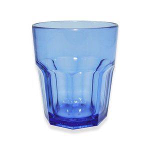 안깨지는 플라스틱 팔각컵 식당컵 블루 270mL PC (WFFSVAO)