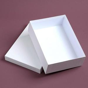 [JHP743TV_51]화이트 사각 기프트박스 심플 1p 33.5X23.5cm