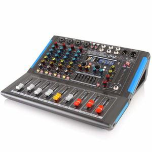 PC 녹음 입력용 USB 드라이브, XLR 마이크 잭, 48V POWER LOGIC, 전문가 및 초보자용 입력/출력 - PMXU46BT 4채널 블루투스 스튜디오 오디오 믹서 DJ 사운드 컨트롤러 인터페이스