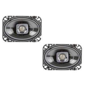 Polk 오디오 DB462 DB+ 시리즈 4인치 x 6인치 자동차 및 해양용 동축 스피커, 양방향 보트 50-22kHz 주파수 응답, 폴리프로필렌 우퍼 콘 3 /4인치 실크 돔 트위터, 간편한 설치