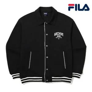 [휠라]휠라 면혼방 그래픽 스타디움 자켓 FS2FTG1102X BLK 자켓
