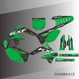 전체 그래픽 데칼 스티커 오토바이 배경 번호  가와사키 KX450F KXF450 KXF 450 KX 450F 2006 2007 2008