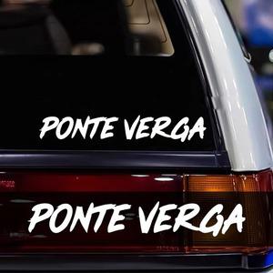 PONTE VERGA 오토바이 스티커 연료 탱크용 DIY 자동차 창문 후면 앞 유리 재미있는 데칼 방수 자외선 차단