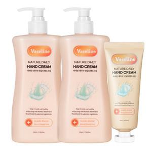 바세린 데일리 핸드크림 520ml 2개+핸드크림 60ml / 대용량 끈적임 없는 촉촉한 보습감