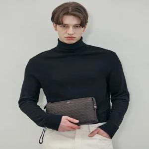 닥스 액세서리 25SS [그립백][GIRD CLASSIC] 브라운 패턴 소가죽 DBBA5E242W3