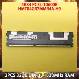 SK 하이닉스 메모리 4RX4 PC3L-10600R HMT84GR7MMR4A-H9 32GB DDR3L 1333MHz RAM 2 개