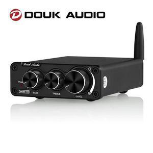 Douk Audio-G3 미니 블루투스 5.0 TPA3116 디지털 앰프 HiFi 2.0 채널 스테레오 오디오 고음 베이스 톤 컨