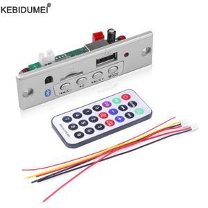 블루투스 5.0 MP3 플레이어 디코더 보드 USB TF 라디오 AUX 모듈 차 키트 무선 음악 리모컨 포함 DC 12V