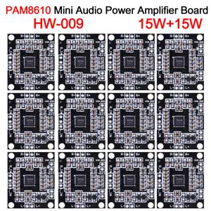 PAM8610 미니 오디오 파워 앰프 보드 15W 2.0 채널 DC 7V-15V 클래스 D 디지털 스피커용 DIY 사운드