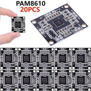 PAM8610 미니 오디오 파워 앰프 보드 DC7-15V 클래스 D 듀얼 채널 스테레오 디지털 음성 사운드 모듈 2x15W