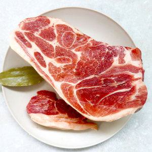 (배터짐) 미국산 통 돼지 왕목살 목전지 2kg 구이 수육 앞다리 오겹살 목뼈 등갈비