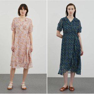 갤러리아 올리비아로렌 쉬폰 프린트 드레스 VOBOA4M4411