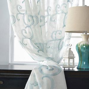 Laura Ashley 블루 흩어진 72인치 177.8cm 커튼, 장식, 장식