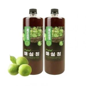 새콤달콤 광양 매실청 숙성 자연 그대로 담아온 매실청 1L, 2개