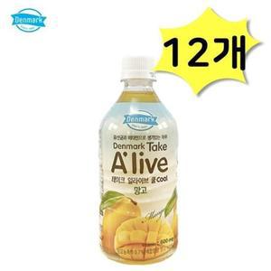 덴마크 테이크얼라이브쿨 데일리 500ml 망고 x 12개 망고맛