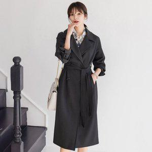 [시크라인] 리핏 더블카라 벨트 트렌치코트