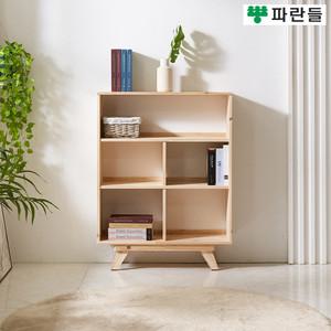 파란들가구 800 삼나무원목 3단책장 원목책장 수납장식장