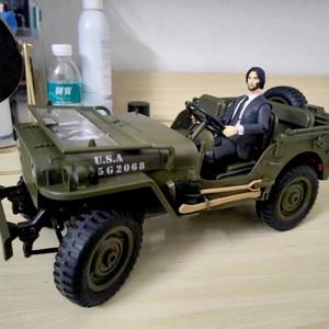 RC카 자동차 오토바이 모형 무선 조정 오프로드 드리프트 미니 1:10 JJRC RC카 1941 지프 윌리스 2.4g 4wd