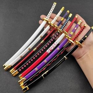 조로검 코스프레칼 Anma Yubashiri Nidai Kitettsu Katana One Roronoa Zoro OP 애니메이션 주변기기 금속