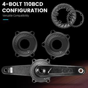 2025 LEXON 로드 바이크 크랭크 세트  티타늄 스핀들  풀 카본 162.5  165/167.5  175mm 부품  362g  24mm