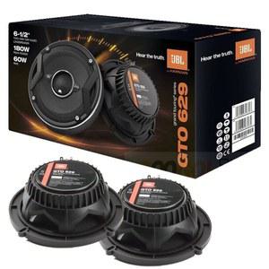 JBL GTO629 6.5인치 그랜드 투어링 시리즈 자동차 오디오 스피커 - 2방향, 360와트 MAX 전원, 공장 크기 교체품에는 아이언 크러쉬 클리닝 천이 포함되어 있습니다.