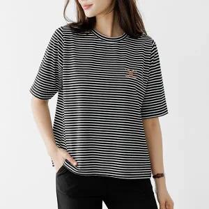 (~88size)시퀸자수줄지티셔츠 TBE3056_DC