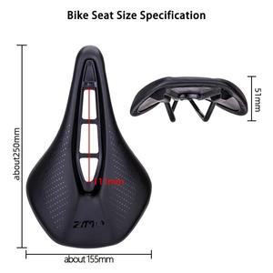 ZTTO PU 가죽 자전거 시트 중공 초경량 편안한 쿠션  사이클링 레이싱 새들 MTB 로드 바이크