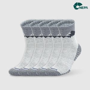 네파 마운틴픽 쿠션 미들삭스 라이트그레이 L 5팩 NPCMPMDL-L/GR5