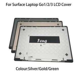 오리지널 Microsoft Surface 노트북 go1/2/3 뒷면 커버 1943 2013 쉘 스크린 실버 그린 골드