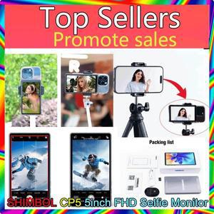 SHIMBOL CP5 5 인치 FHD 터치 스크린 후면 휴대폰 카메라 셀카 모니터 화면