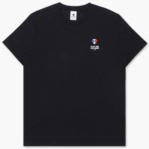 [하프클럽/ 스포르티브] 레귤러핏 와펜로고 냉감 반팔티 QP323FRS71 BLK