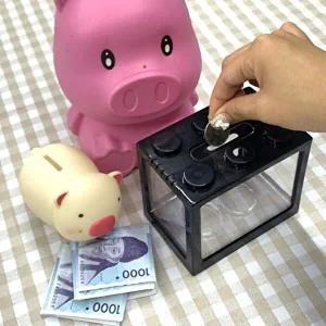 고품질 마리모 키우기 블럭 미니어항 블랙 WD97546