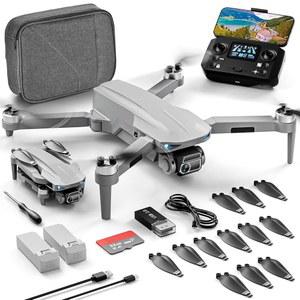 초급 4K, 52분 최대 비행 시간, 10000피트 제어 범위, 249g 접이식 FPV RC 쿼드콥터, 스마트 리턴 홈, 5G 변속기, 브러시리스 모터, 바람 저항(그레이) 카메라 포함 드론