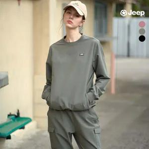 지프 여성 기모 우븐 셋업(상의+하의)