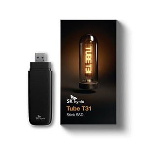 SK하이닉스 튜브 T31 1TB 스틱형 SSD(DRAM 포함) | 최대 1000MB/s | 10Gbps | USB-A 3.2 Gen2 | PS4, PS5, Xbox, Windows PC 및 Mac과 호환되는 외장 솔리드 스테이트 플래시 드라이브