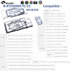 Galax Pt KFA2 Maxsun Gainward AIC RTX 3090 N RTX3090H TC V2용 활성 수로 백플레인 쿨러가 포함 Bykski