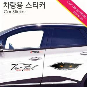 희망 스티커- 카데칼 늑대)   초보운전 자동차 셀프