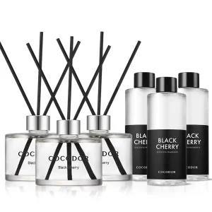 1.2L 대용량 코코도르 시그니처 실내 디퓨저 200ml 3개+리필액 200ml 3개 집들이선물 블랙체리