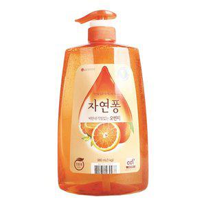 [기타]엘지 자연퐁 오렌지 1KG 펌프 x6개