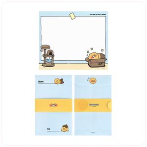 카카오 춘식이 미니 편지지 블루 1개