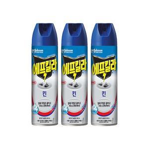에프킬라킨 에어로졸 500ml x 3개 모기 파리 살충제