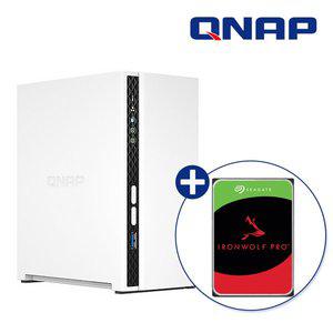 [큐냅]12TB 합본 QNAP TS-233-KR 2베이 나스 스토리지 - 아이언울프 프로 6TB X 2개 구성