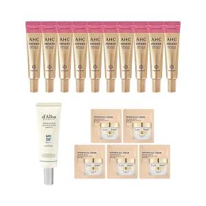 AHC 아이크림 시즌12 12ml x10 + 달바 워터베리어 선앰플 50ml + 샘플5매