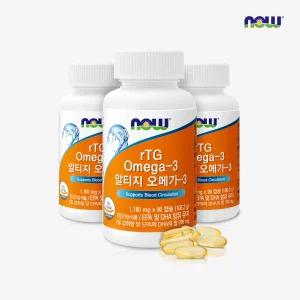 [나우푸드코리아] [선물박스] 나우푸드 알티지 오메가3 90캡슐 3병 9개월분