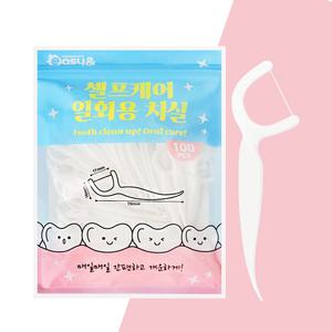 이지앤 셀프케어 일회용치실 100p 1개 와이치실 치간 y형