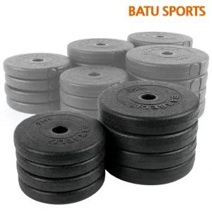 PVC 바벨 원판 1kg-2개 (2kg세트) 경량 아령 덤벨 중량 바 역기 봉 25mm용
